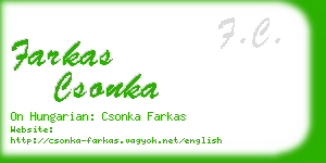 farkas csonka business card